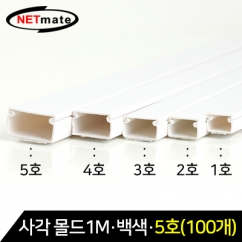 강원전자 넷메이트 NM-SMW05(100개) 사각 몰드 1m (백색/5호/100개)