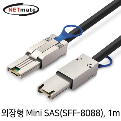 강원전자 넷메이트 NMC-GC982 외장형 Mini SAS(SFF-8088) 케이블 1m