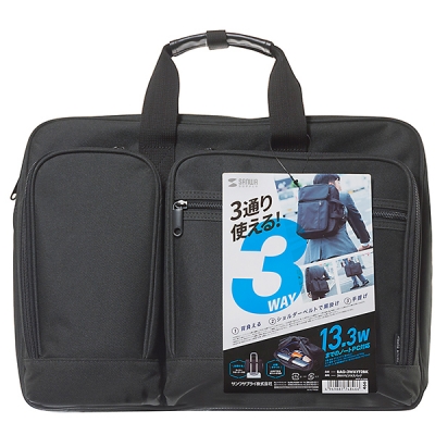 강원전자 산와서플라이 BAG-3WAYT2BK 3WAY 노트북 가방(13.3")