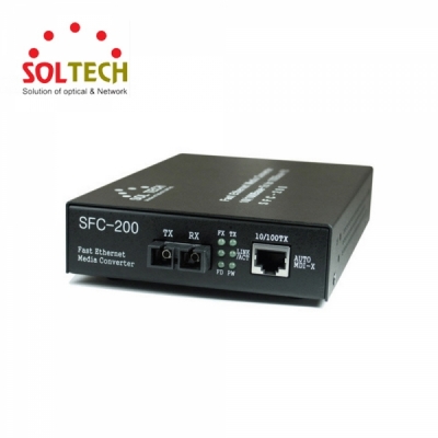 SOLTECH SFC200-SCS/I (100Mbps/SC/싱글)