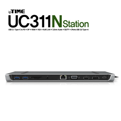 ipTIME(아이피타임) UC311Nstation USB3.1 Type C 올인원 도킹 스테이션