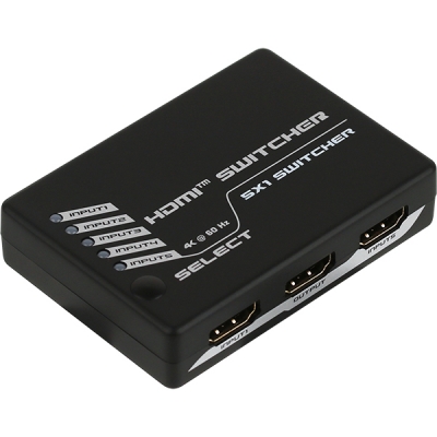 강원전자 넷메이트 NM-PTS05 4K 60Hz HDMI 2.0 5:1 선택기(리모컨)
