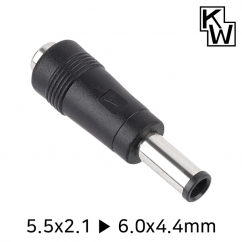KW KW-DC16A 5.5x2.1 to 6.0x4.4mm 아답터 변환 잭
