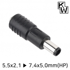 KW KW-DC18A 5.5x2.1 to 7.4x5.0mm(HP) 아답터 변환 잭