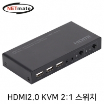 NETmate NM-PTK01 4K 60Hz HDMI 2.0 KVM 2:1 스위치(USB)
