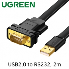 유그린 U-20218 USB2.0 to RS232 시리얼 컨버터(FTDI/FLAT 2m)