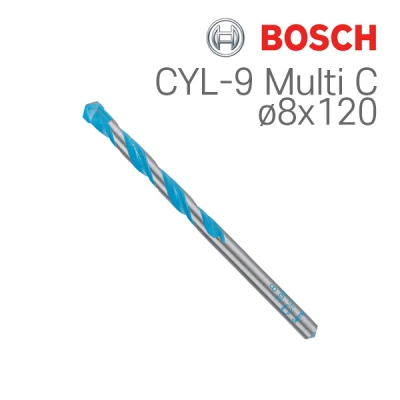 보쉬 CYL-9 Multi C 8x120 멀티 컨스트럭션 드릴비트(1개입/2608596055)