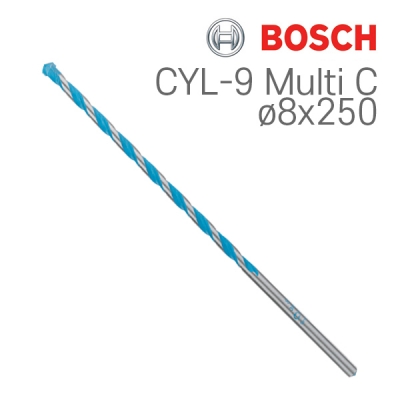 보쉬 CYL-9 Multi C 8x250 멀티 컨스트럭션 드릴비트(1개입/2608596062)