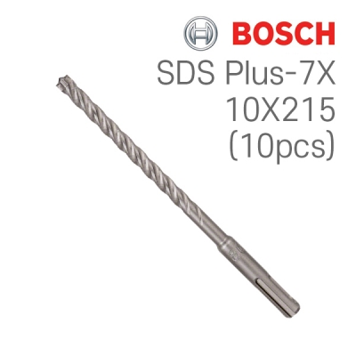 보쉬 SDS plus-7X 10x150x215 4날 해머 드릴비트 벌크팩(10개입/2608576185)