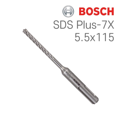 보쉬 SDS plus-7X 5.5x50x115 4날 해머 드릴비트(1개입/2608576110)