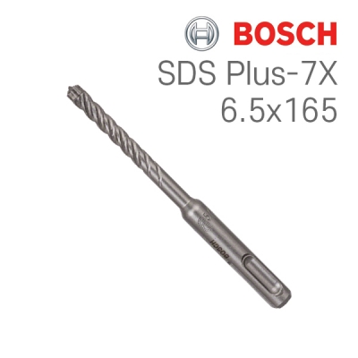 보쉬 SDS plus-7X 6.5x100x165 4날 해머 드릴비트(1개입/2608576123)