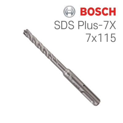 보쉬 SDS plus-7X 7x50x115 4날 해머 드릴비트(1개입/2608576127)