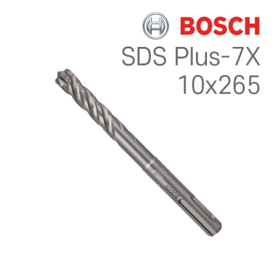 보쉬 SDS plus-7X 10x200x265 4날 해머 드릴비트(1개입/2608576142)