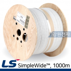 LS전선 SimpleWide 장거리 PoE 케이블 1000m (단선/그레이)