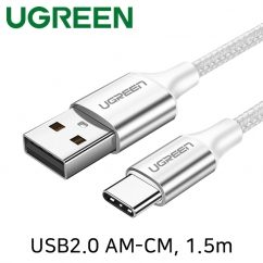 유그린 U-60132 USB2.0 AM-CM 케이블 1.5m (화이트)