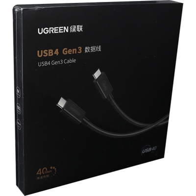 유그린 U-30691 USB4 40Gbps 케이블 0.8m (USB-IF 인증)