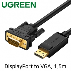 Ugreen U-10247 DisplayPort to VGA(RGB) 컨버터(케이블 타입 1.5m)