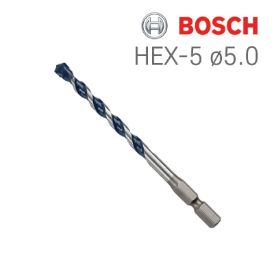 보쉬 HEX-5 5.0x90 CYL-5 블루그라나이트 육각드릴비트(1개입/2608588421)