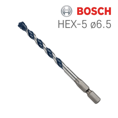 보쉬 HEX-5 6.5x100 CYL-5 블루그라나이트 육각드릴비트(1개입/2608588426)