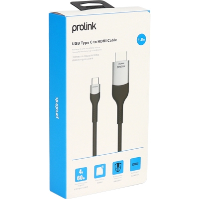 PROLINK PF307A-0180 USB Type C to HDMI 컨버터(1.8m)