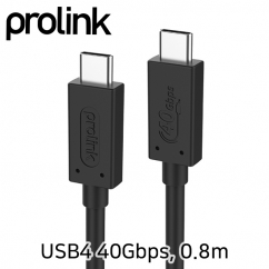 PROLINK PF587A USB4 40Gbps 케이블 0.8m (USB-IF 인증)