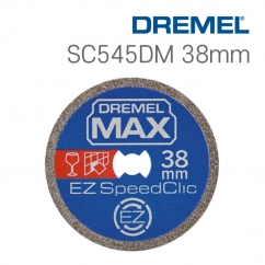 드레멜 S545DM 38mm 다이아몬드 절단 휠(2615S545DM)