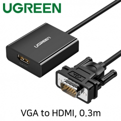 유그린 U-60814 VGA(RGB) + Stereo to HDMI 컨버터