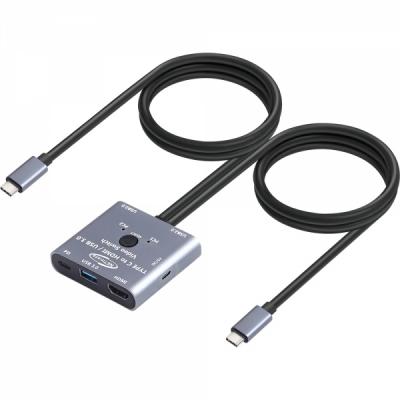 강원전자 넷메이트 NM-TCK02 USB Type C HDMI KVM 스위치(HDMI/USB/PD)