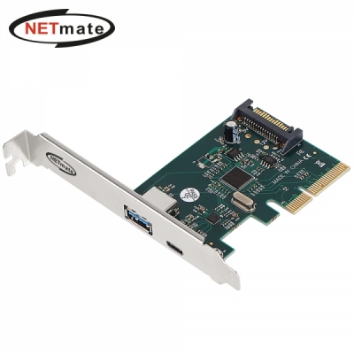 NETmate NM-SWC07 USB3.1 Gen2 2포트 PCI Express 카드(슬림PC겸용)