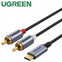 Ugreen U-20193 USB Type C to 2RCA Audio(HiFi DAC) 컨버터