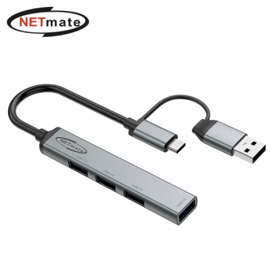 강원전자 넷메이트 NM-UBC307 2 in 1 USB 4포트 허브
