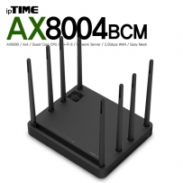 ipTIME(아이피타임) AX8004BCM BLACK 11ax 유무선 공유기