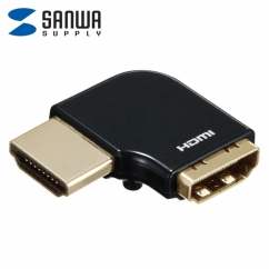 강원전자 산와서플라이 AD-HD22LYL HDMI M/F 왼쪽 꺾임 젠더