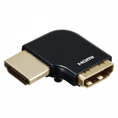 강원전자 산와서플라이 AD-HD22LYL HDMI M/F 왼쪽 꺾임 젠더