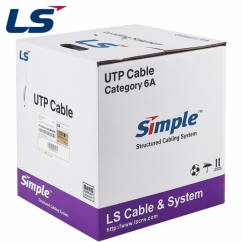 LS전선 CAT.6A Ultra Super Slim USS 케이블 300m (단선/화이트) UTP-A-C6G-E1VL-M 4P WH