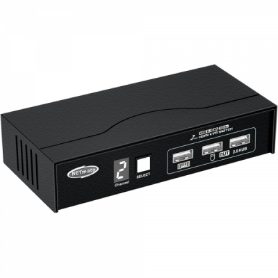 강원전자 넷메이트 NM-HK4602P 4K 60Hz HDMI KVM 2:1 스위치(USB)