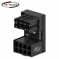 강원전자 넷메이트 NM-DPI1618 PCI-E 8핀 변환 어댑터 (블랙/RVS 180도) [EZDIY-FAB]