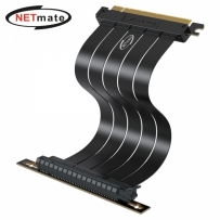 강원전자 넷메이트 NM-DPC172 PCI-E 4.0 라이저 케이블 200mm (블랙/90도) [EZDIY-FAB]