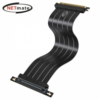 강원전자 넷메이트 NM-DPC1721 PCI-E 4.0 라이저 케이블 300mm (블랙/90도) [EZDIY-FAB]