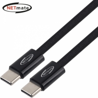 강원전자 넷메이트 NM-UCC2601BM USB2.0 마그네틱 C타입 60W 고속충전 케이블 1m (블랙)
