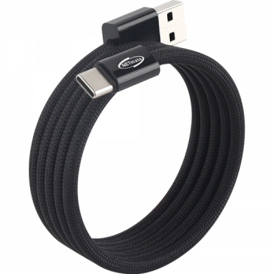 강원전자 넷메이트 NM-UCA2151BM USB2.0 마그네틱 AM-CM 케이블 1m (블랙)