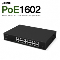ipTIME(아이피타임) POE1602 16포트 PoE 스위칭 허브