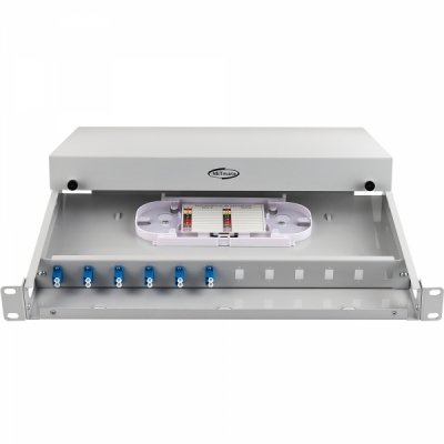 강원전자 넷메이트 NM-FDRL06 12포트 1U 랙 타입 광분배함(LC 어댑터 6개 포함)