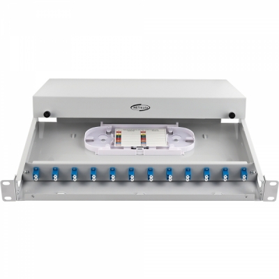 강원전자 넷메이트 NM-FDRL12 12포트 1U 랙 타입 광분배함(LC 어댑터 포함)