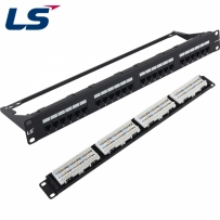 LS전선 LS-PP-UC5E-24P-WM-EC CAT.5E 24포트 패치 판넬 (1U)