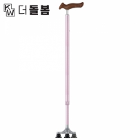 강원전자 더돌봄 프리미엄 6발 자립형 오른손 지팡이(핑크) DB-CSTBC02