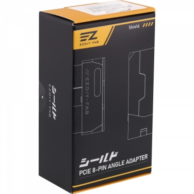 강원전자 넷메이트 PCI-E 8핀 변환 어댑터 (블랙/STD 90도/2PACK) [EZDIY-FAB] NM-DPI22610