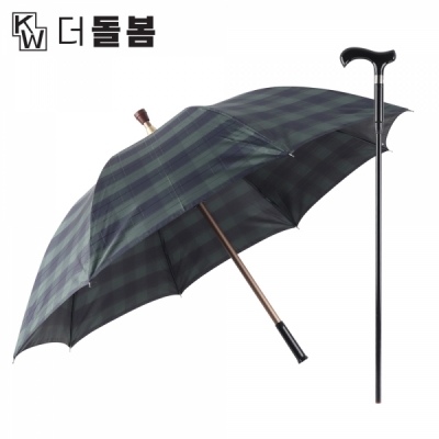 강원전자 더돌봄 지팡이 우산 (그린) DB-EZ021GR