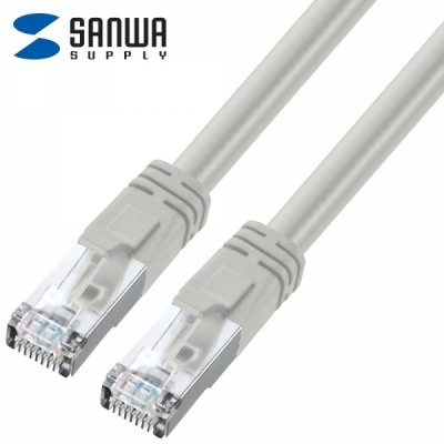 강원전자 산와서플라이 CAT.6 UTP PoE 랜 케이블 20m (그레이) KB-T6POE-20