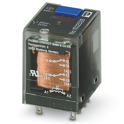 피닉스컨택트 REL-IR-BL/L- 24DC/2X21 단일 릴레이 1032526